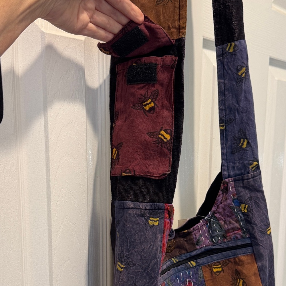 Kathmandu Imports Boho Patchwork Crossbody Bag‎ - Picture 6 of 14